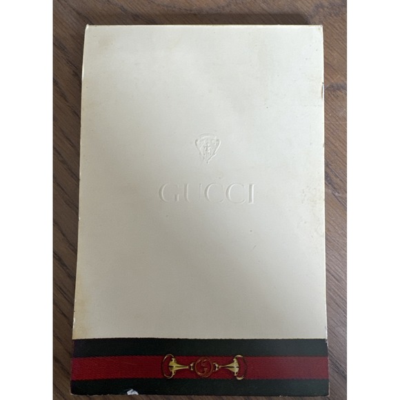 Gucci vintage notepad Italy writing notebook stationary designer Desk Art - Picture 1 of 8